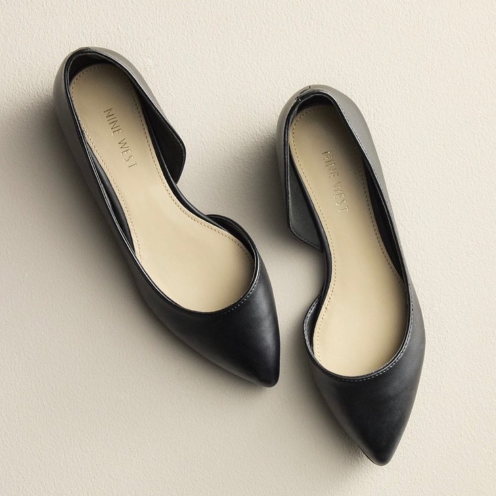 Black D’Orsay Flats